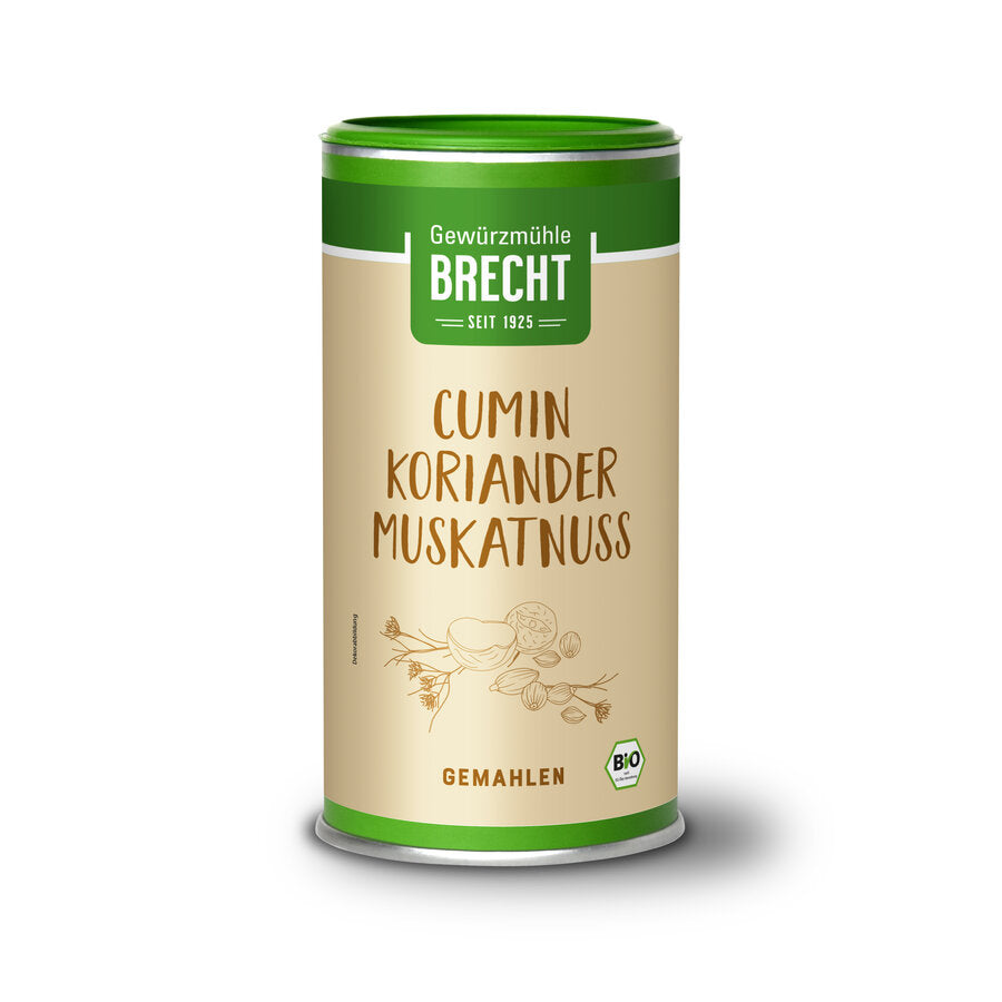 Cumin-Koriander-Muskatnuss Bio Dose 220g Brecht