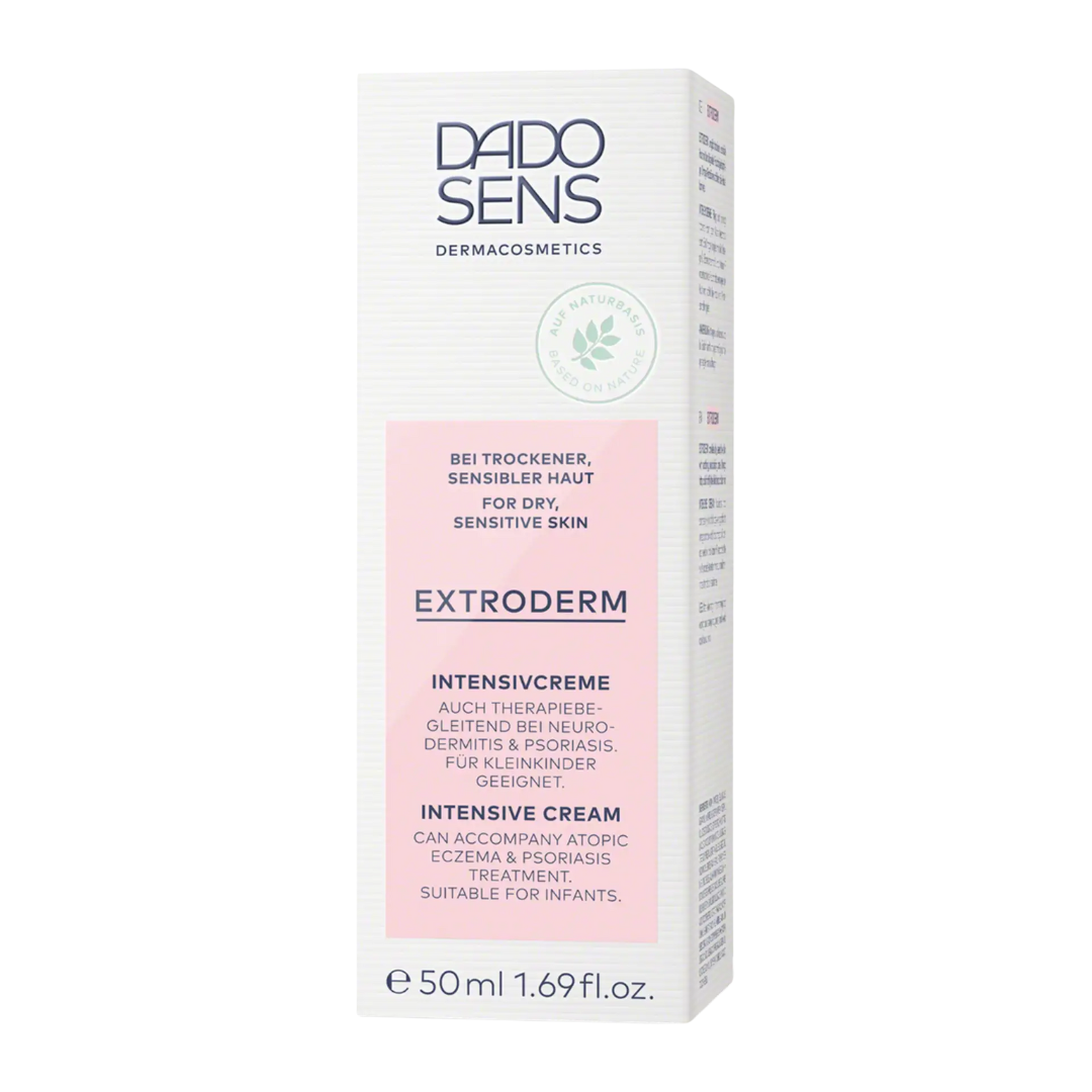 DADO SENS EXTRODERM Intensivcreme 50 ml – dermatologische Intensivpflege bei Neurodermitis, Psoriasis und sehr sensibler Haut