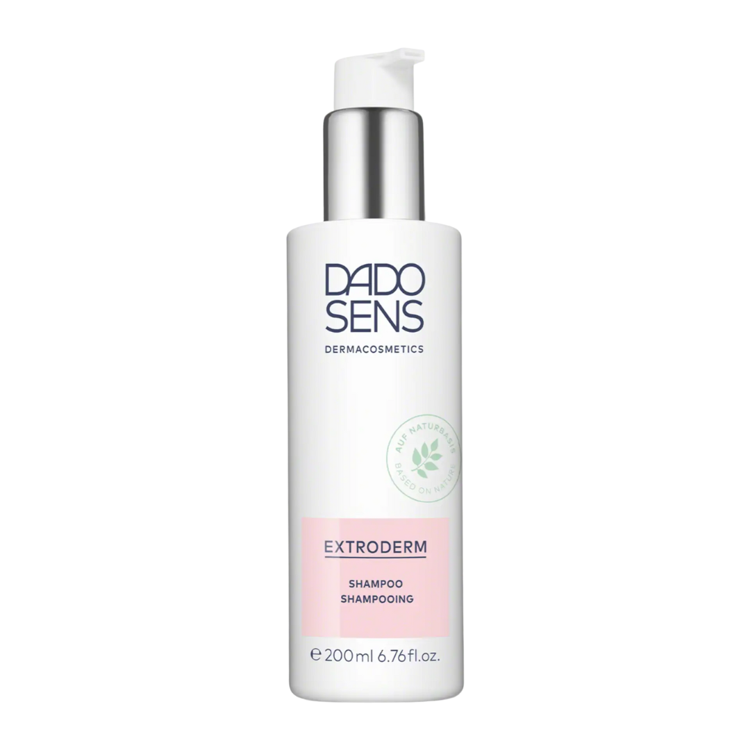 DADO SENS EXTRODERM Shampoo 200 ml – parfümfreies Spezialshampoo mit Pumpspender bei empfindlicher und gereizter Kopfhaut