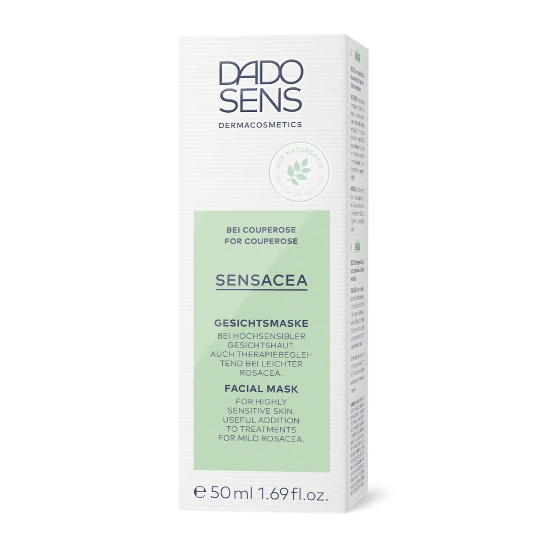 DADO SENS SENSACEA Gesichtsmaske – Verpackung mit 50 ml Inhalt für hochsensible und zu Rötungen neigende Haut