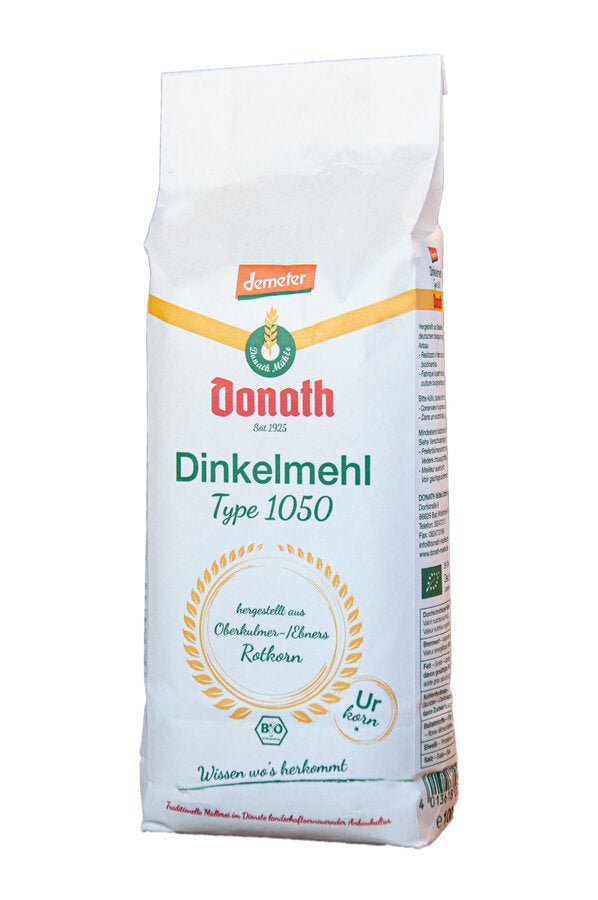 Demeter Dinkelmehl 1050 Bio 1000g Donath Mühle