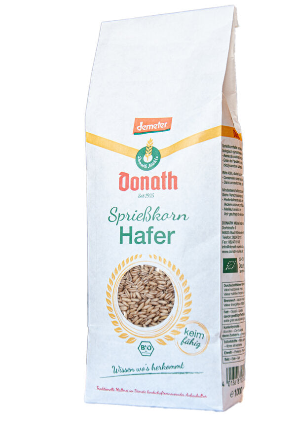 Demeter Sprießkornhafer Bio 1000g Donath Mühle