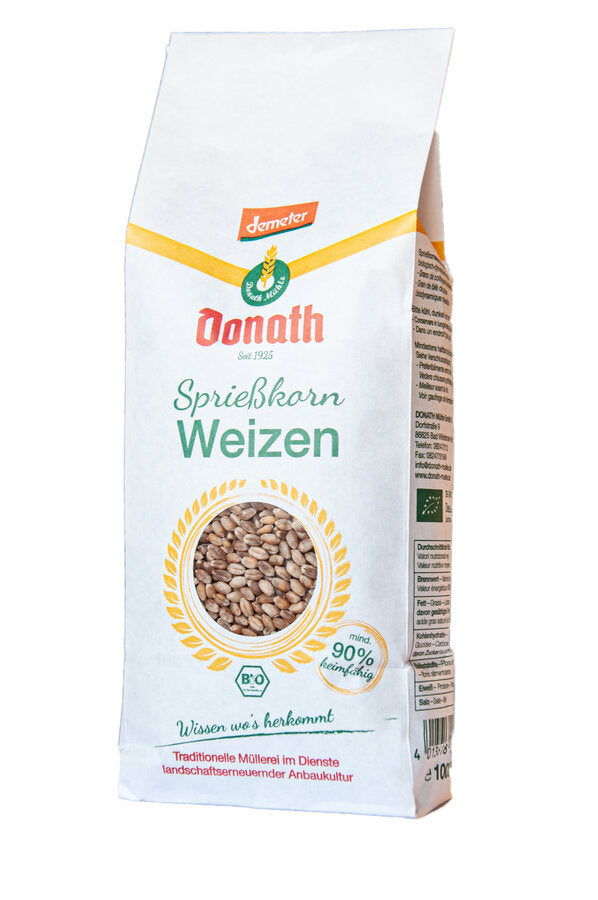 Demeter Sprießkornweizen Bio 1000g Donath Mühle