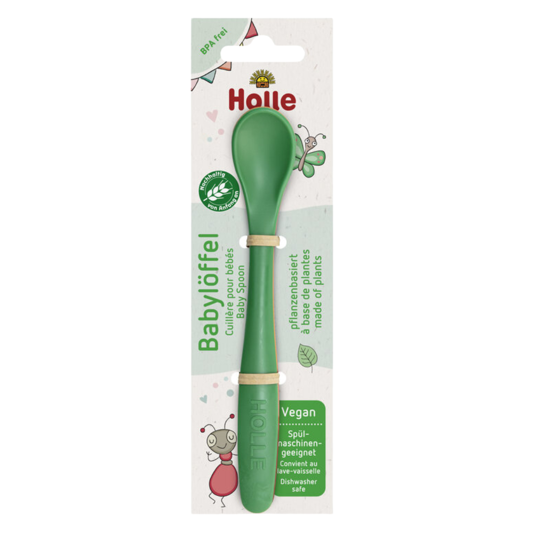 Holle Babylöffel pflanzenbasiert – BPA-frei, vegan, spülmaschinengeeignet im 3er-Set