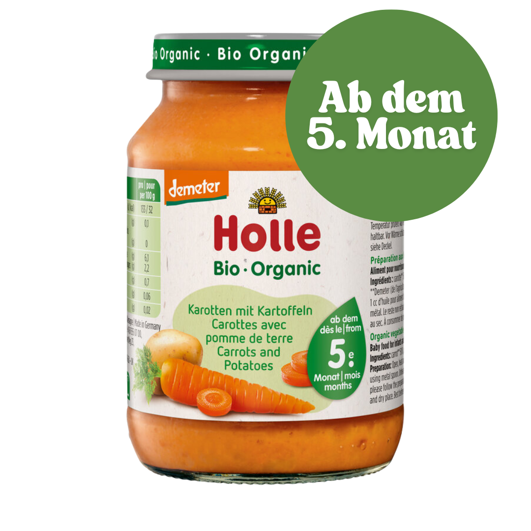 Holle Babybrei Karotten mit Kartoffeln in Demeter-Qualität – ab dem 5. Monat geeignet