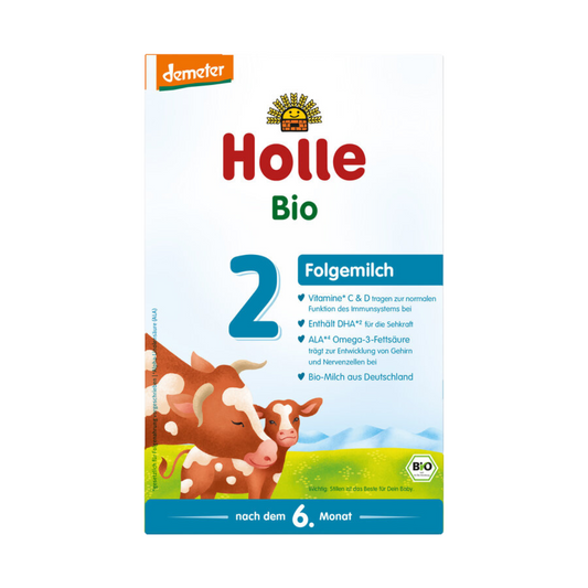 Holle Bio Folgemilch 2 ab dem 6. Monat – Demeter-zertifizierte Folgemilch mit Omega-3-Fettsäuren und Vitaminen C & D