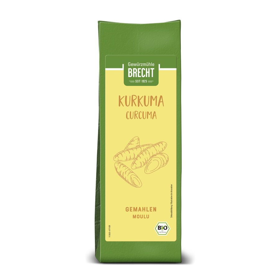 Kurkuma gemahlen Blockbeutel Bio 150g Brecht