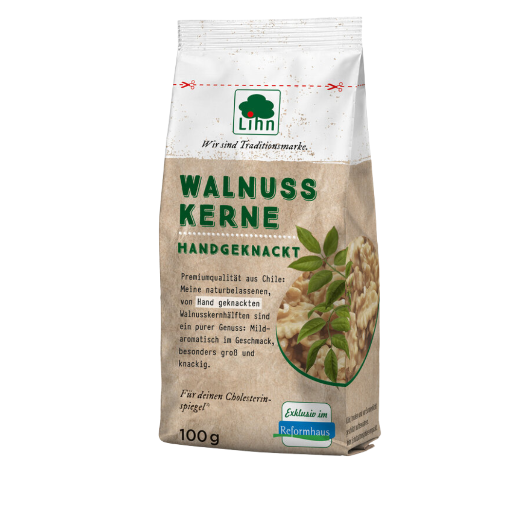 Lihn Walnusskerne 100 g handgeknackt aus Chile – hochwertige Walnüsse exklusiv im Reformhaus
