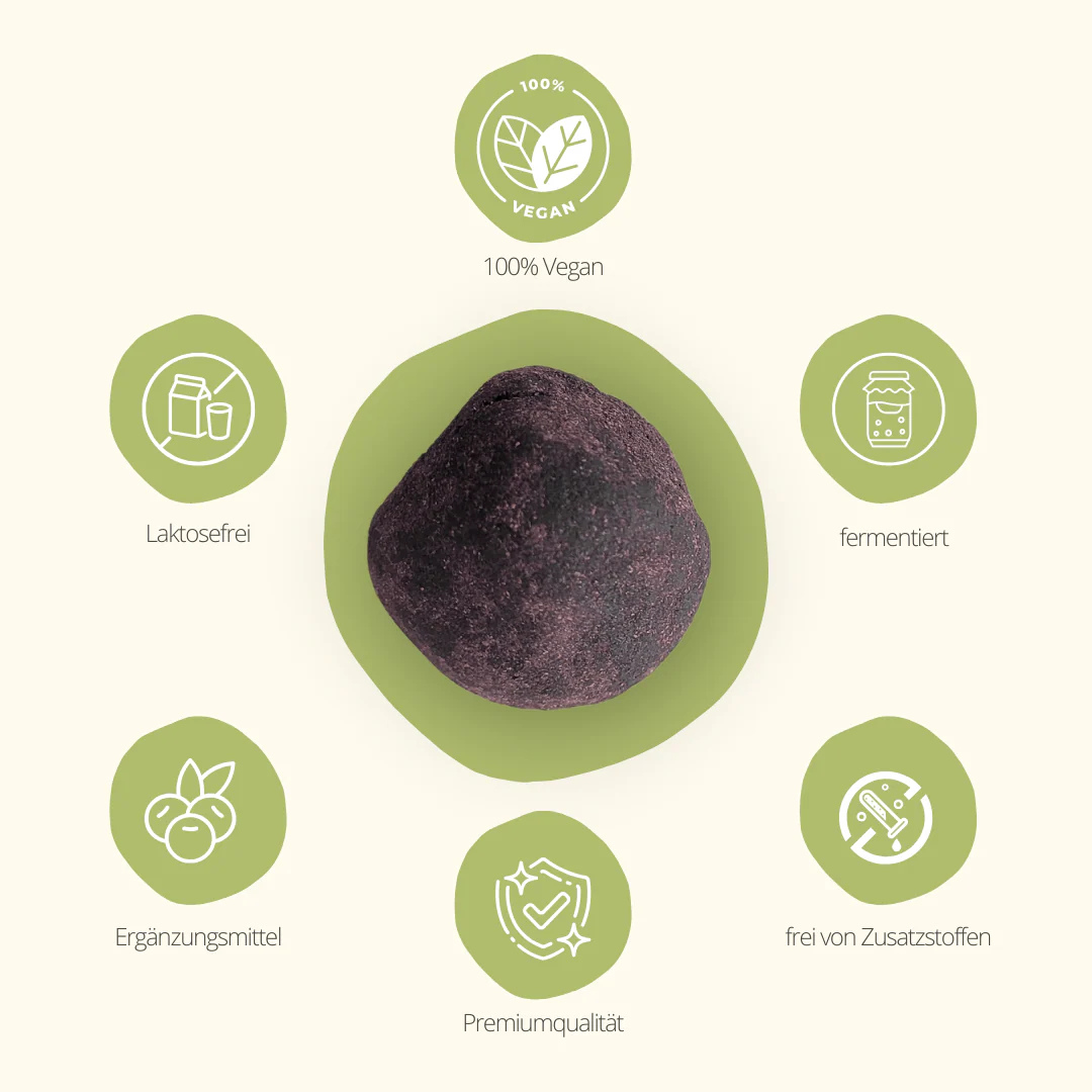 Pluumi Grüne Pflaumen - 100% vegan, laktosefrei, fermentiert, Nahrungsergänzungsmittel in Premiumqualität ohne Zusatzstoffe