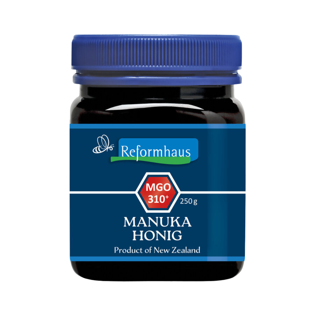 Reformhaus Manuka Honig MGO 310+ im 250 g Glas – Premium-Honig aus Neuseeland mit geprüftem Methylglyoxal-Gehalt