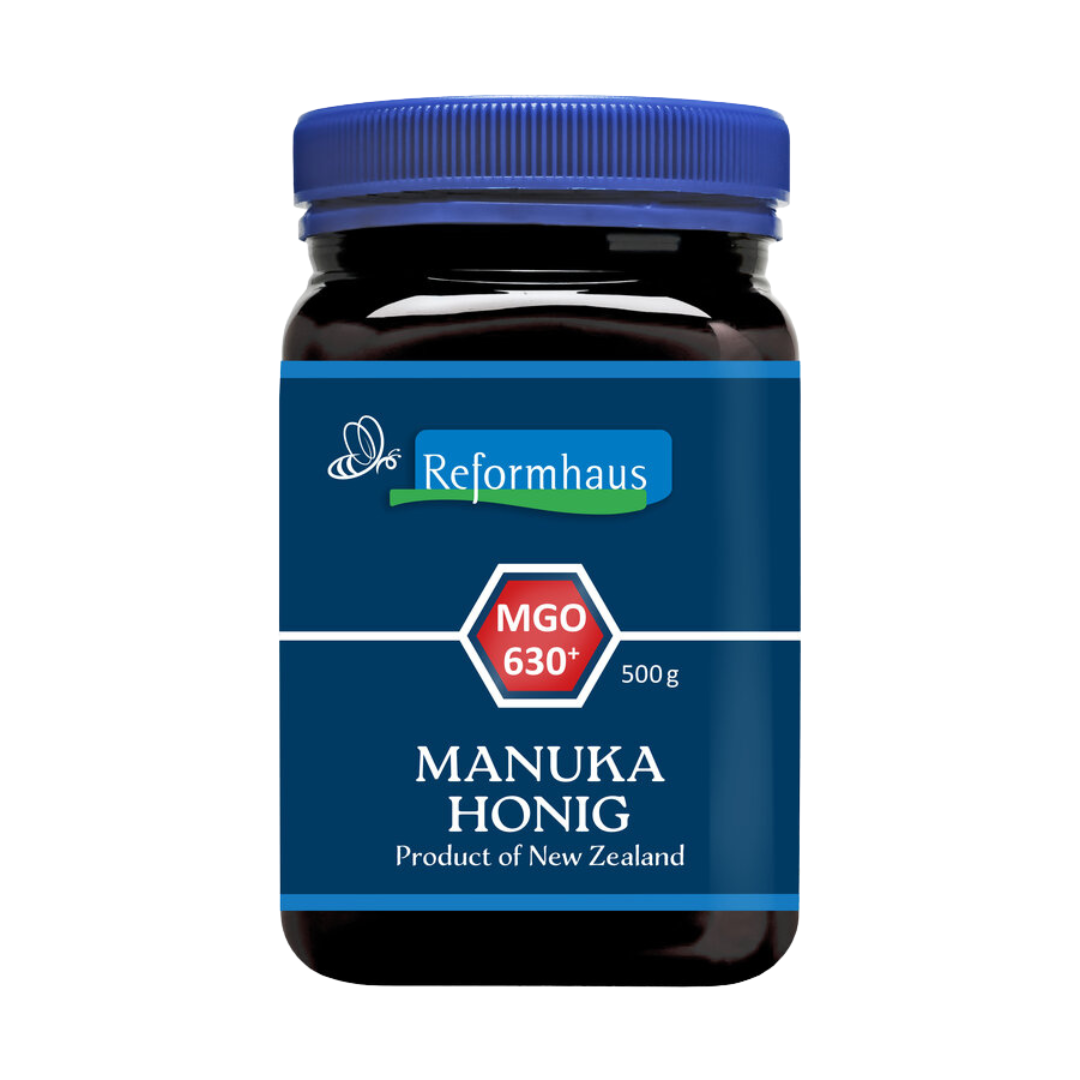 Reformhaus Manuka Honig MGO 630+ im 500 g Glas – zertifizierter Manuka Honig mit hoher MGO-Stufe aus Neuseeland