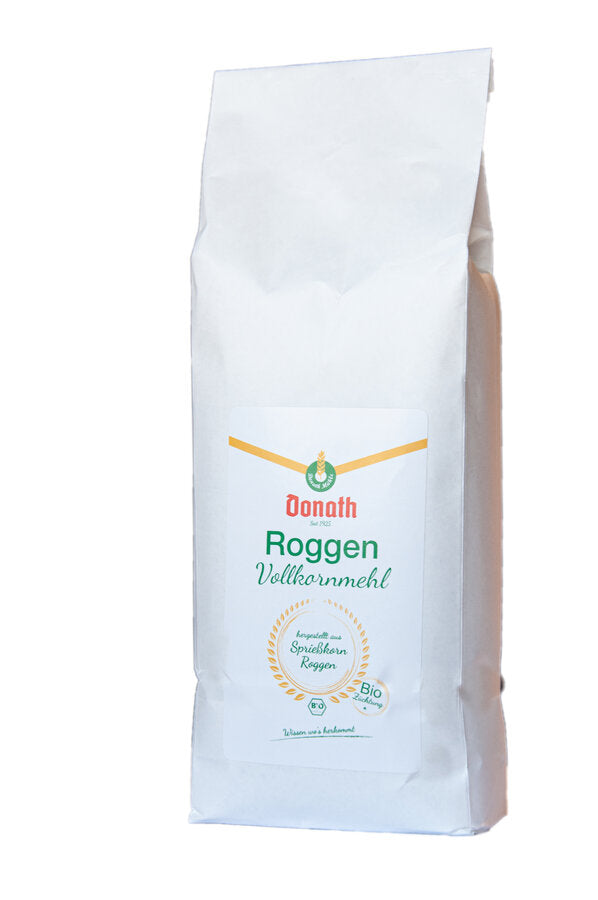 Roggen-Vollkornmehl Bio 1000g Donath Mühle