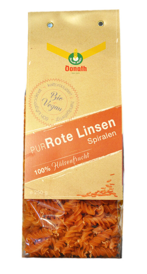Rote Linsen Spirellis Bio 250g Donath Mühle