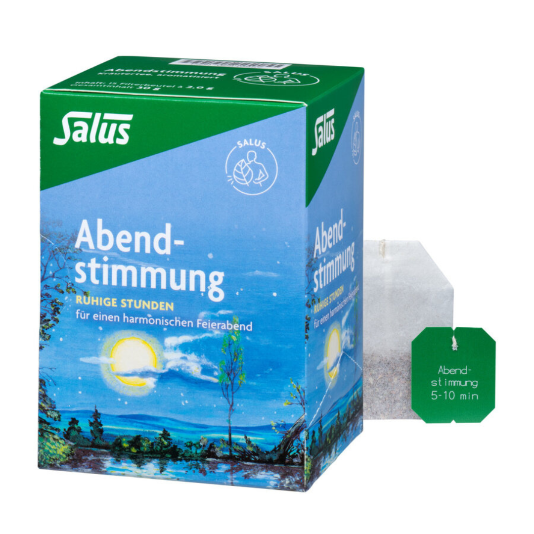 Salus Abendstimmung Kräutertee – Bio-Tee für ruhige Stunden, Packung mit Teebeutel