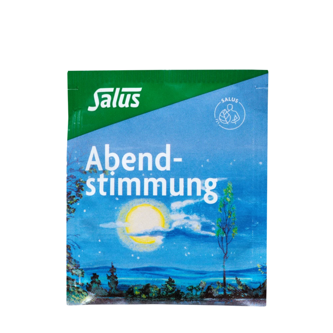 Salus Abendstimmung Kräutertee – einzelner Umbeutel mit Motiv, Bio-Tee für ruhige Stunden