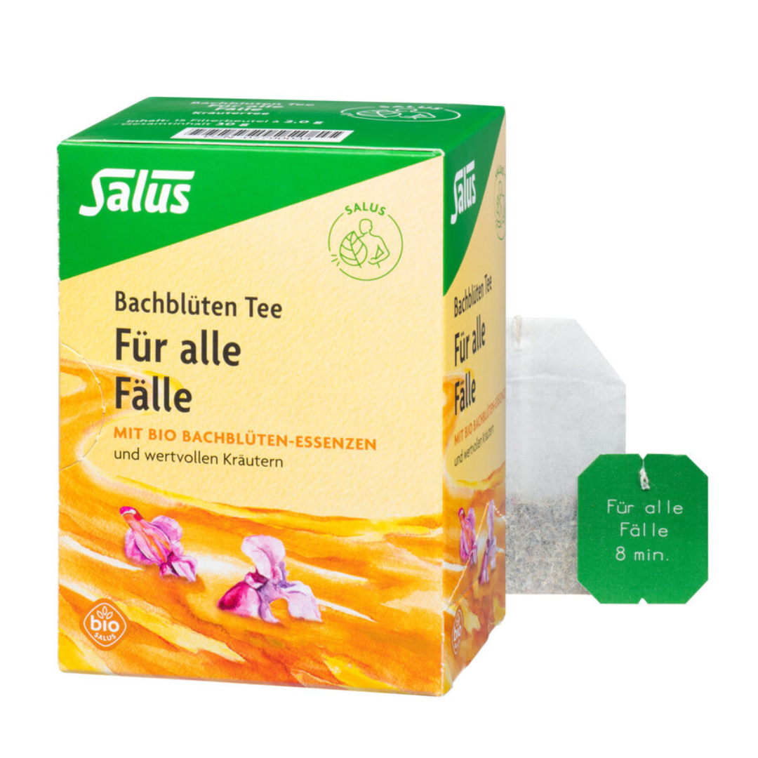 Salus Bachblüten Tee Für alle Fälle – Bio-Tee mit Bachblüten-Essenzen in Filterbeuteln und umweltfreundlicher Verpackung