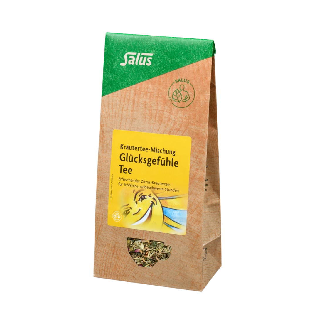 Salus Glücksgefühle Tee – 75 g lose Bio-Kräutertee-Mischung in Papierverpackung