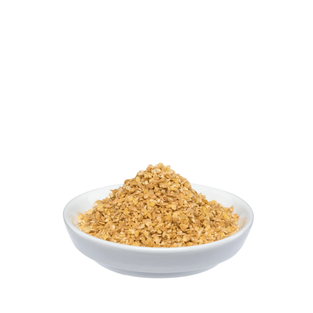 Salus Linomel Bio Leinsamen-Honig-Granulat, 250 g goldgelbe geschrotete Leinsamen lose im Schälchen