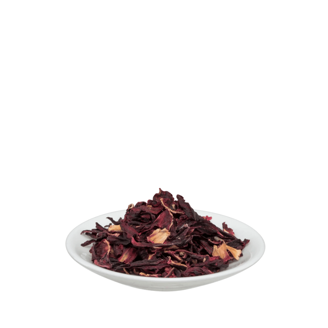 Salus Malva Tee – lose Bio-Hibiskusblüten in weißer Schale, 70 g