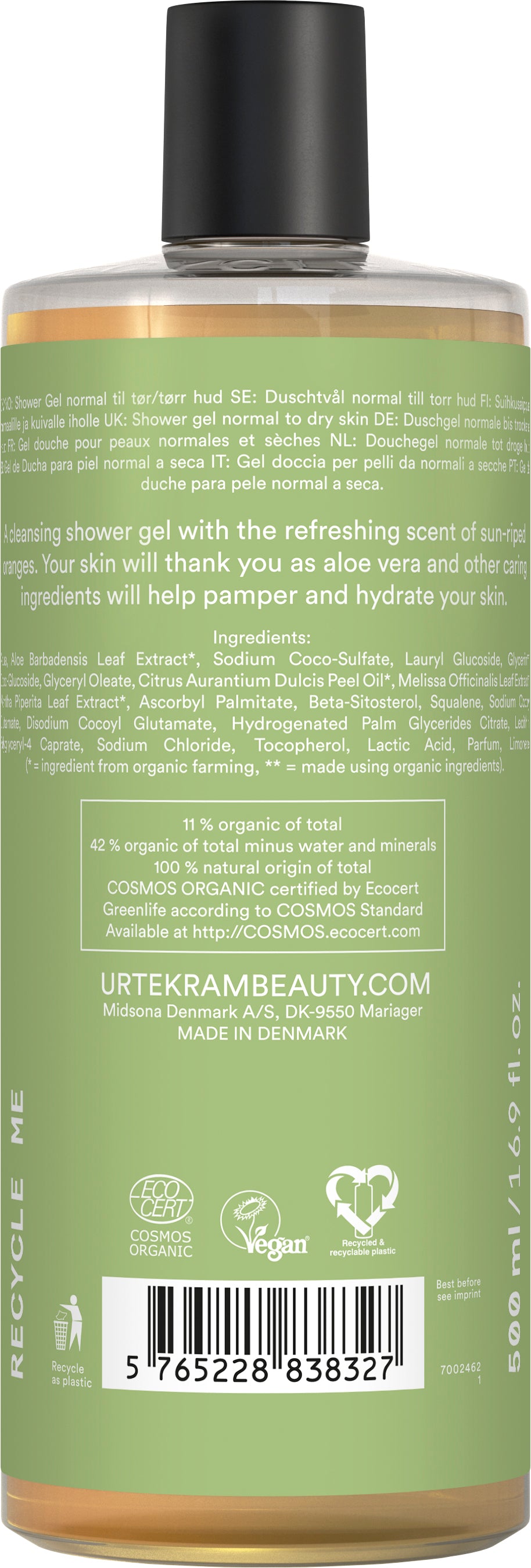 Aloe Vera Revitalizing Dusch Gel Urtekram