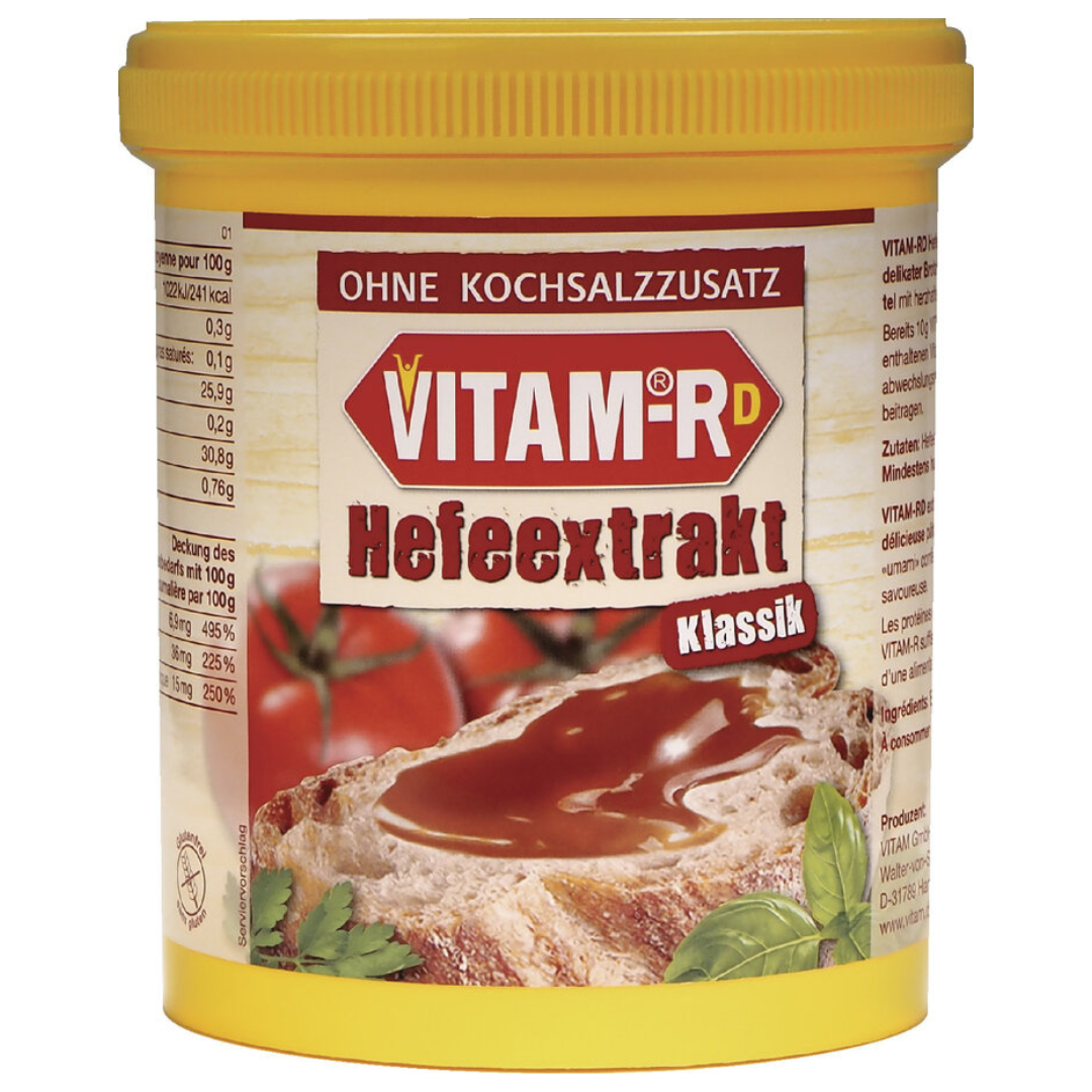 VITAM-RD Klassik Hefeextrakt ohne Kochsalzzusatz 1000 g Vorratsdose Vorderansicht