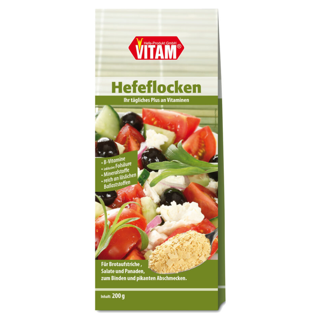 VITAM Hefeflocken 200g – veganes Topping reich an B-Vitaminen und Ballaststoffen
