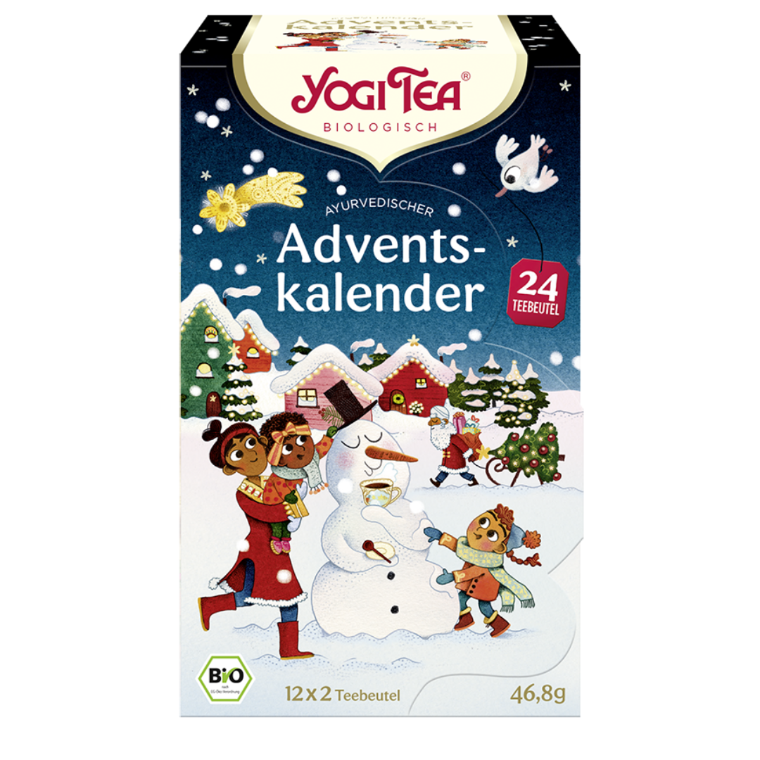 Yogi Tea Adventskalender 2025 Bio Tee 24 Beutel Vorderseite Verpackung