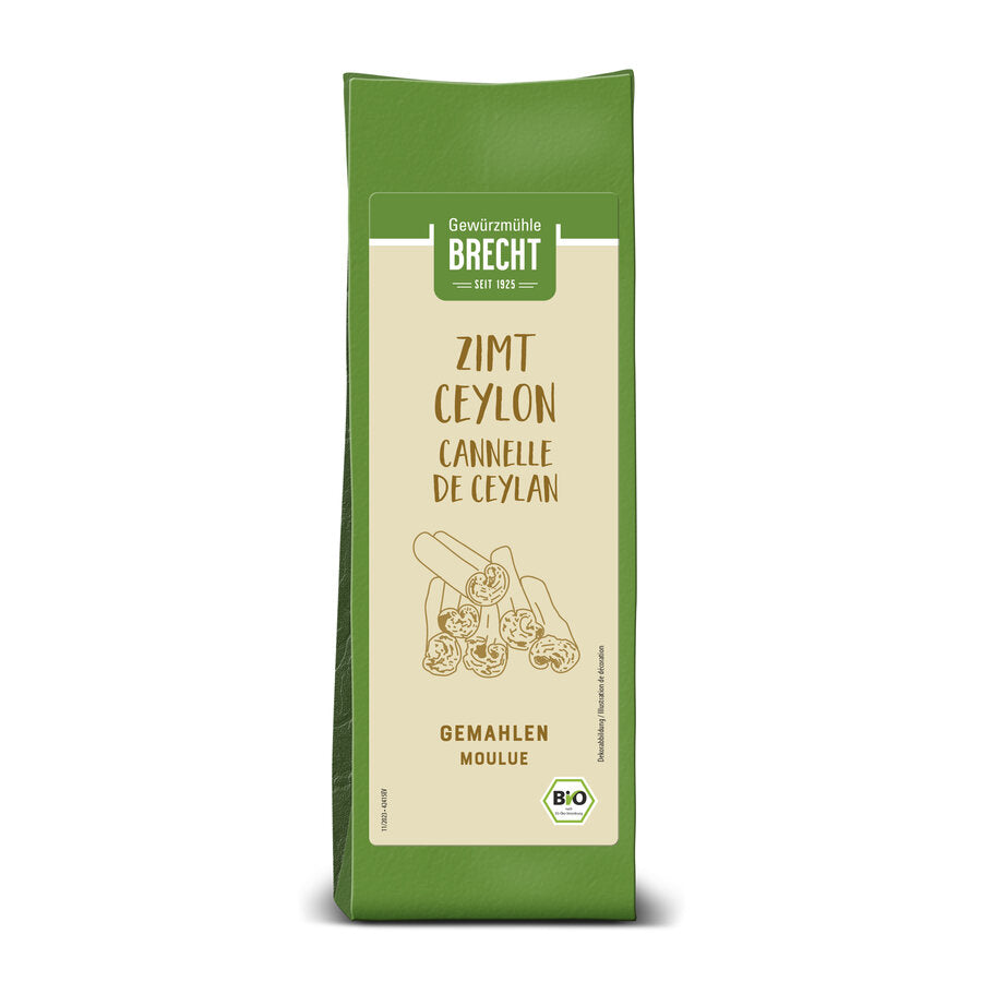 Zimt Ceylon 120g Blockbeutel gemahlen Bio Brecht