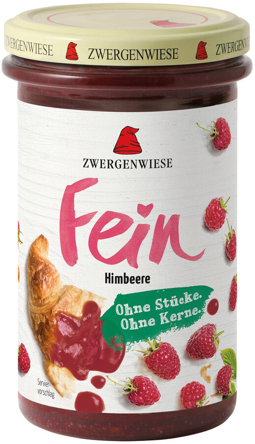 Fein Himbeere - Bio-Fruchtaufstrich 280g Zwergenwiese