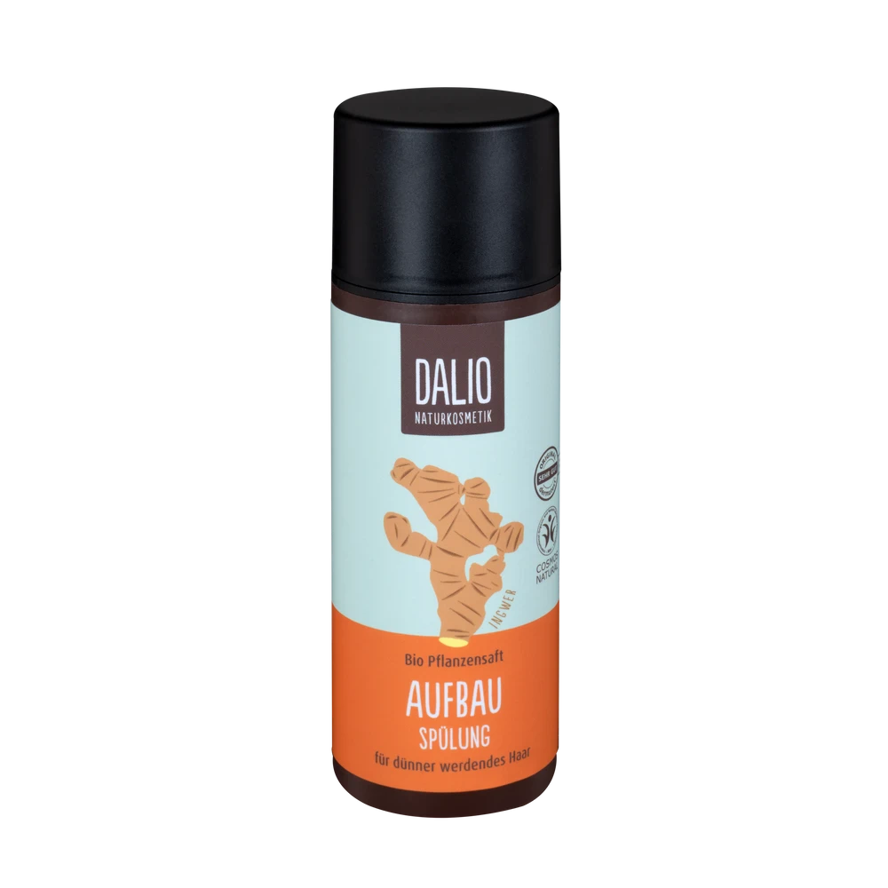 DALIO Aufbau Spülung Schoenenberger 150ml – Naturkosmetik Conditioner für dünner werdendes Haar, Vorderansicht