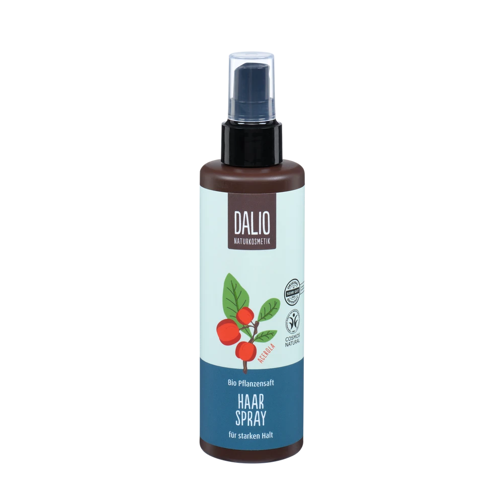 DALIO Haarspray 190 ml von Schoenenberger – zertifizierte Naturkosmetik mit Bio-Pflanzensaft für starken Halt