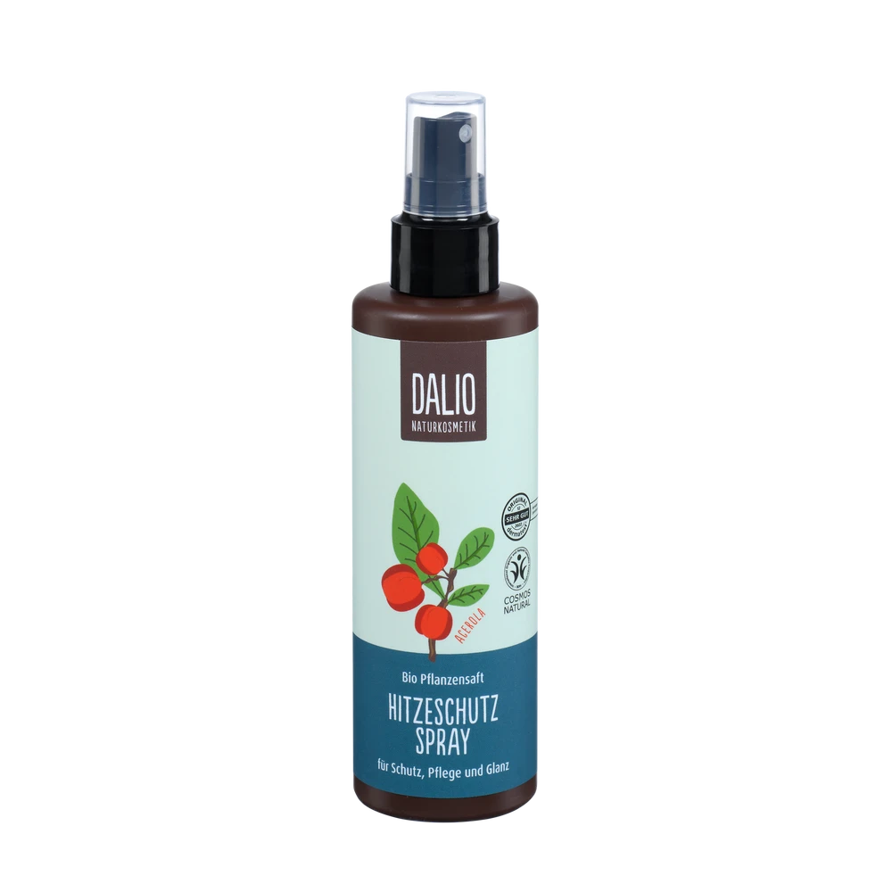 DALIO Hitzeschutzspray 190ml von Schoenenberger – Vorderansicht der Flasche