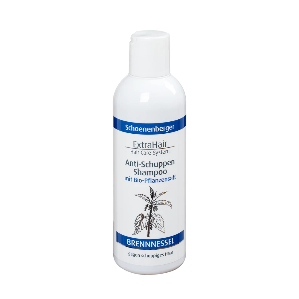 Schoenenberger ExtraHair Anti Schuppen Shampoo 200ml – Flasche mit Bio-Brennnessel-Pflanzensaft