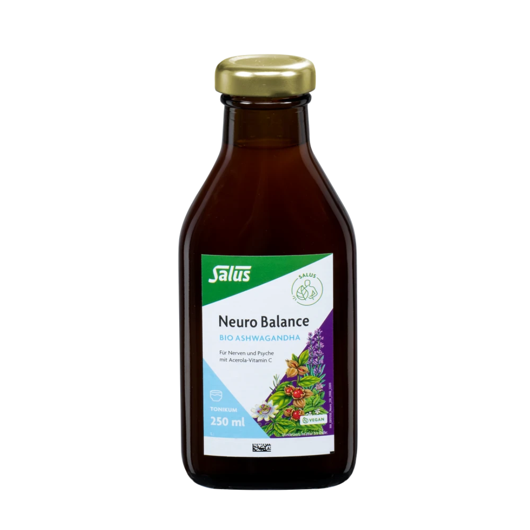 Neuro Balance Ashwagandha Bio Tonikum 250 ml von Salus in der Glasflasche