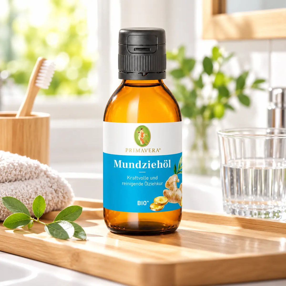 PRIMAVERA Mundziehöl bio 145 ml als natürliche Ergänzung der täglichen Mund- und Zahnpflege