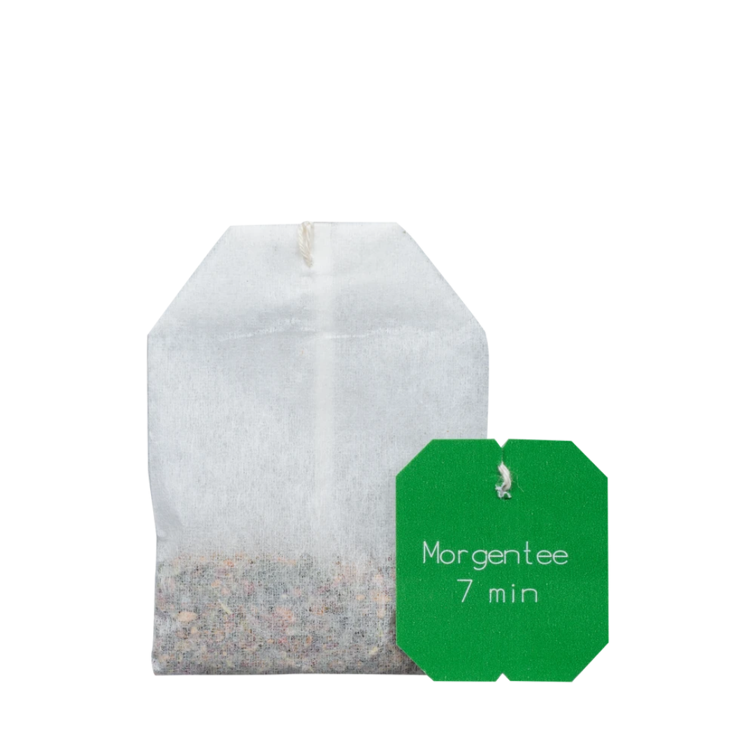 Salus Bauerngarten Morgentee Bio Kräutertee, offener Teebeutel mit grünem Anhänger, 15 Filterbeutel