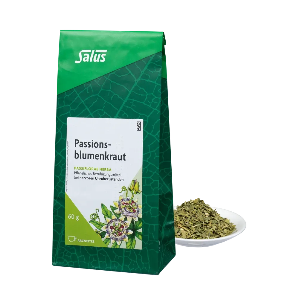 Salus® Passionsblumenkraut Tee Bio 60 g – pflanzliches Beruhigungsmittel bei nervöser Unruhe