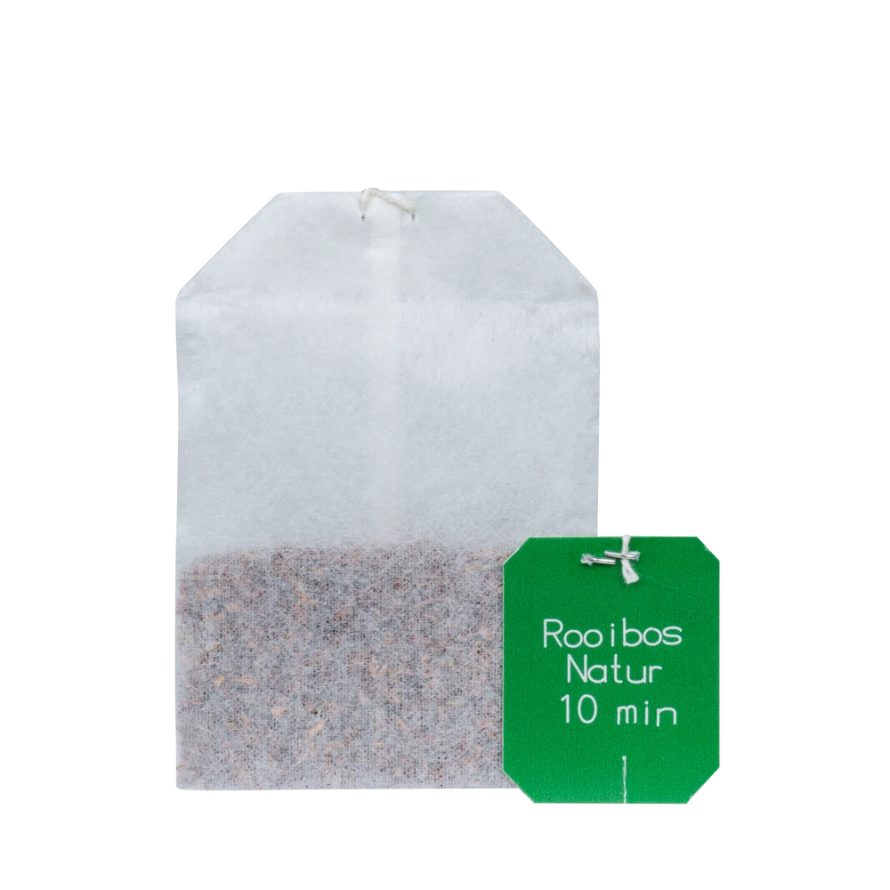 Salus Rooibos Natur Bio – einzelner Filterbeutel mit Teeschild