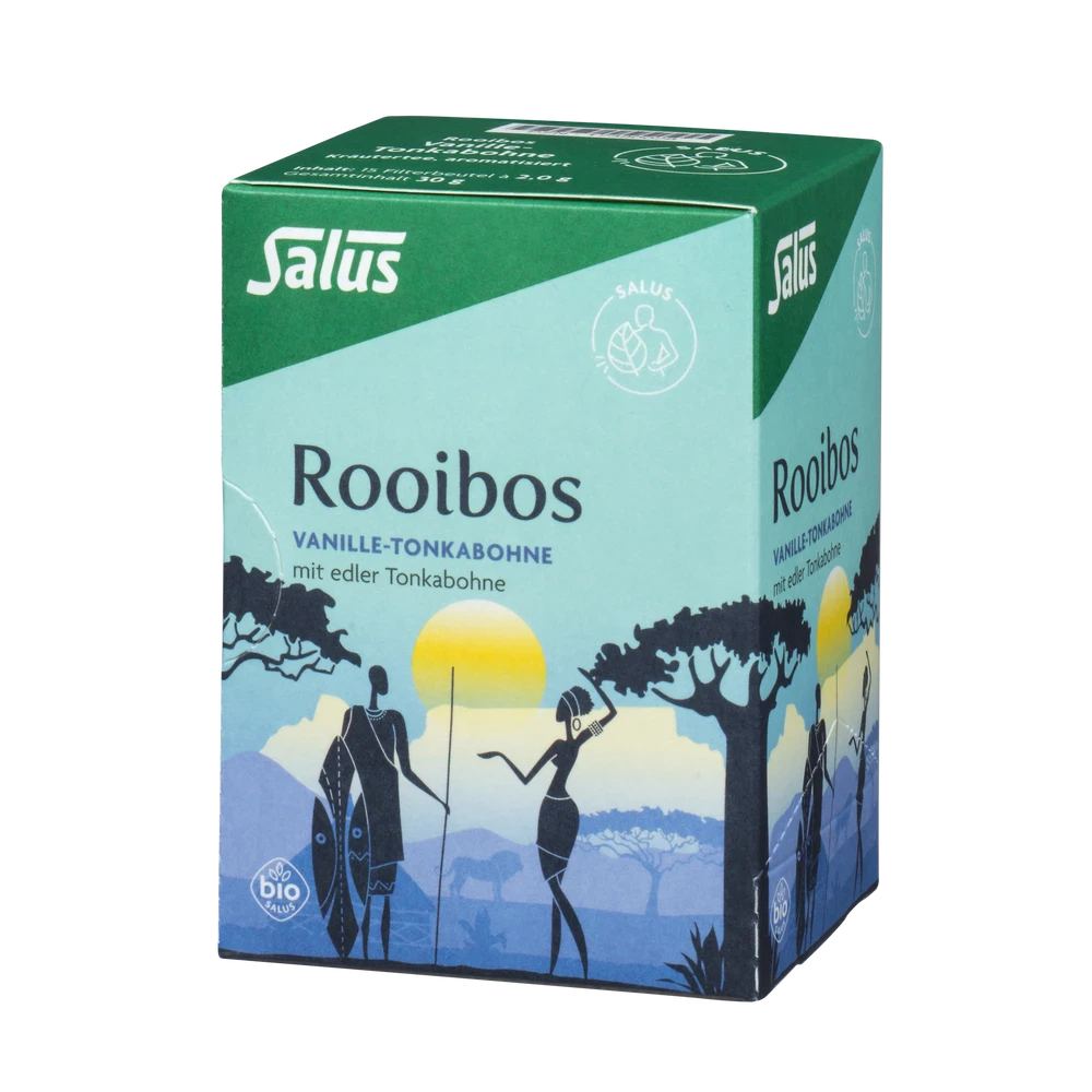 Salus Rooibos Vanille-Tonkabohne Bio Tee – 15 Filterbeutel in Faltschachtel