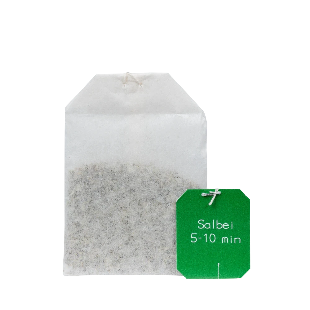Salus Salbeiblätter Tee Bio – einzeln verpackter Teebeutel mit Aufdruck Salbei 5–10 Minuten