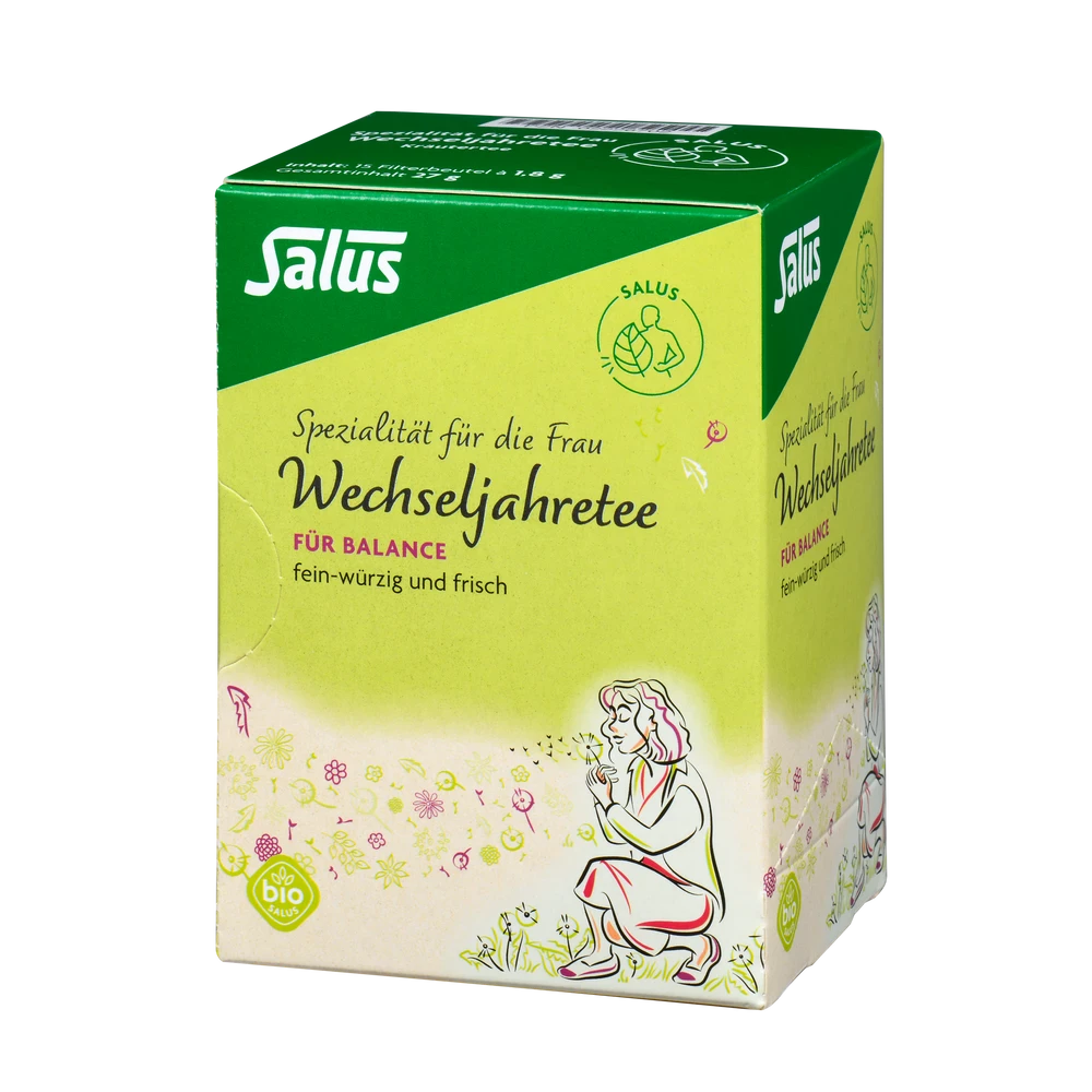 Salus Wechseljahretee Bio 15 Filterbeutel – Produktverpackung vorne