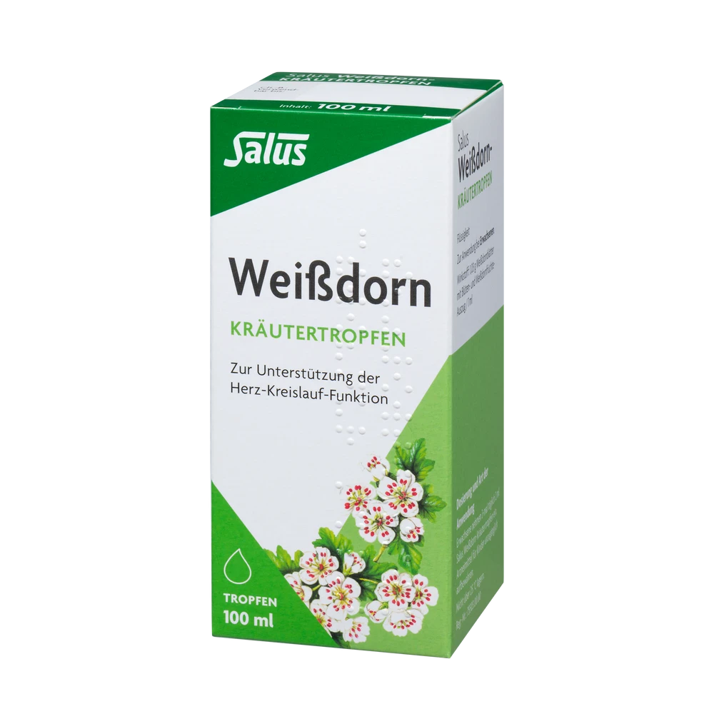 Salus Weißdorn Kräutertropfen 100 ml Packung Vorderansicht