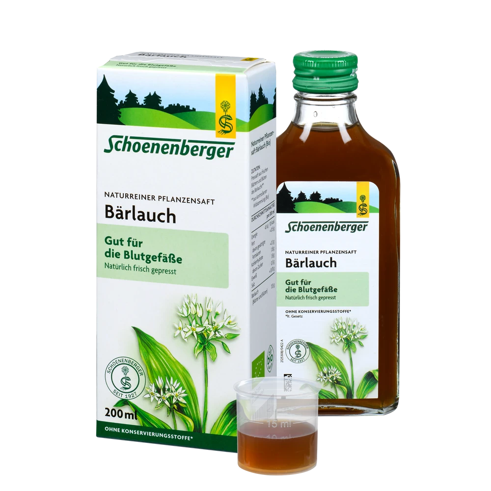 Bärlauch Naturreiner Pflanzensaft Schoenenberger
