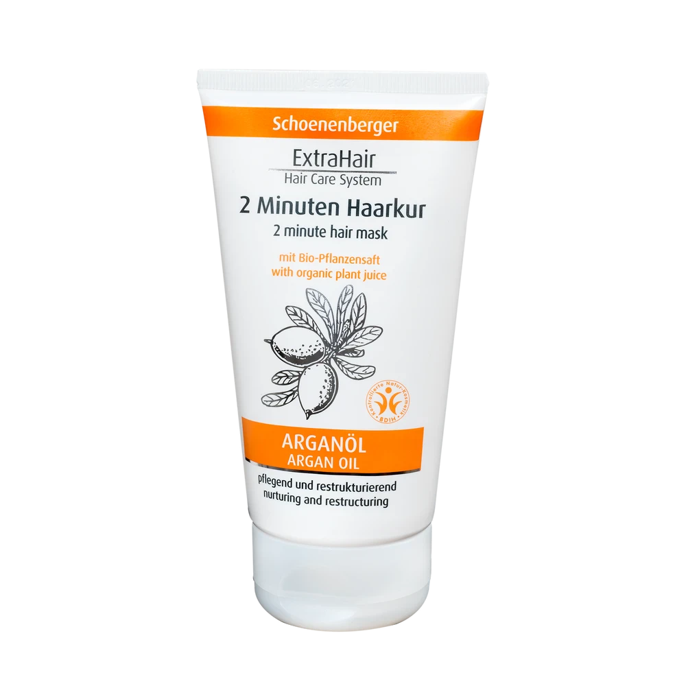 Schoenenberger ExtraHair 2 Minuten Haarkur Arganöl – Naturkosmetik Haarkur Verpackung