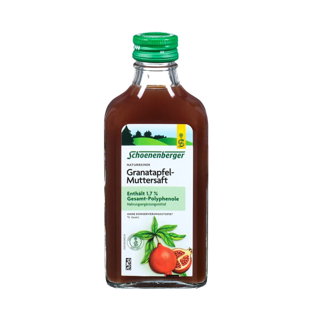Schoenenberger Granatapfel Saft Bio Muttersaft Flasche 200ml