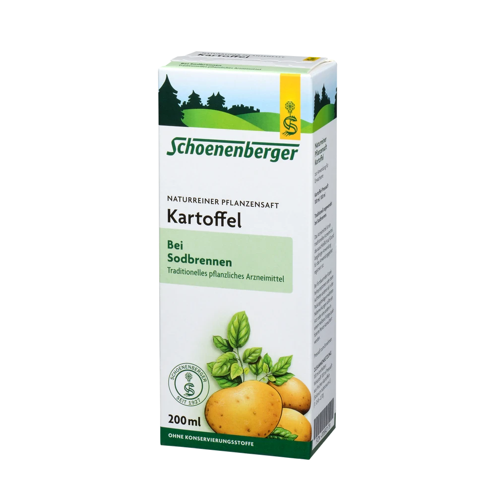 Schoenenberger Kartoffel Pflanzensaft bio 200 ml in Umverpackung bei Sodbrennen
