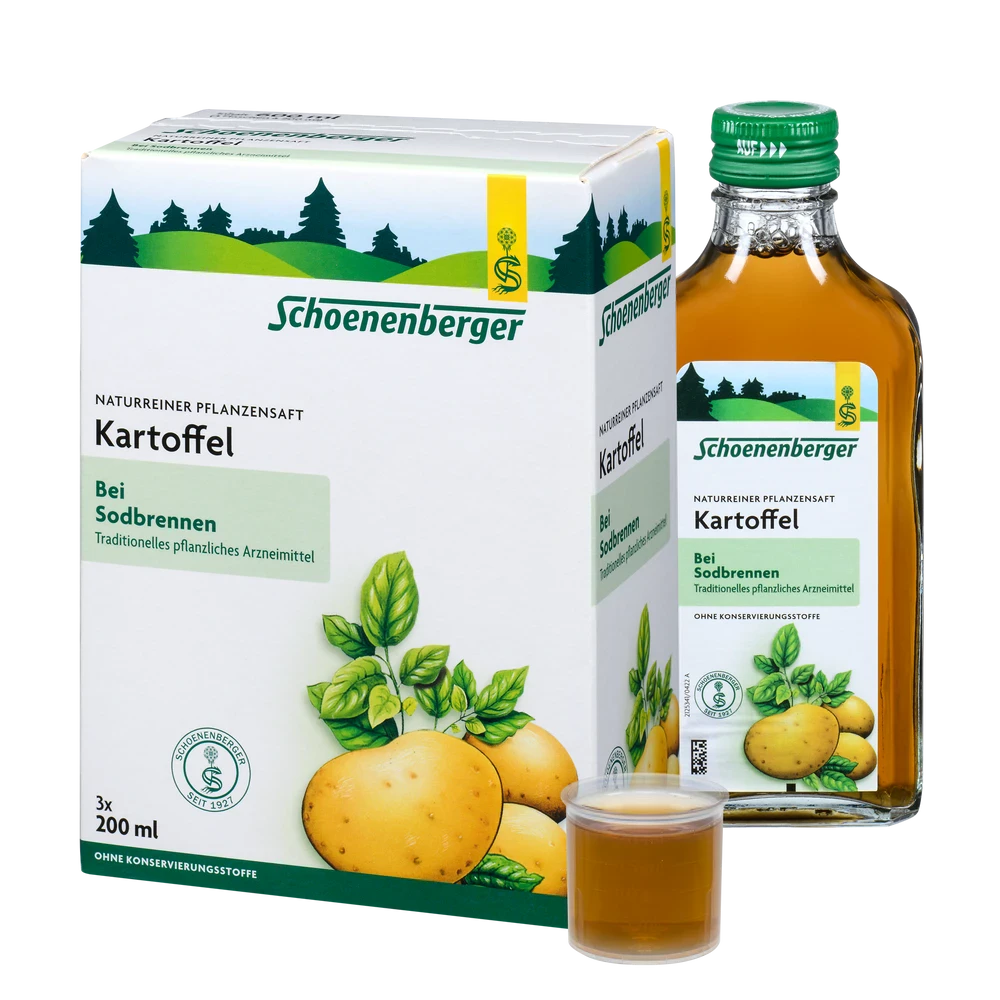 Schoenenberger Kartoffel Pflanzensaft bio 3x200 ml mit Flasche und Dosierbecher