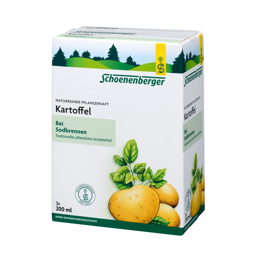 Schoenenberger Kartoffel Pflanzensaft bio 3x200 ml Verpackung