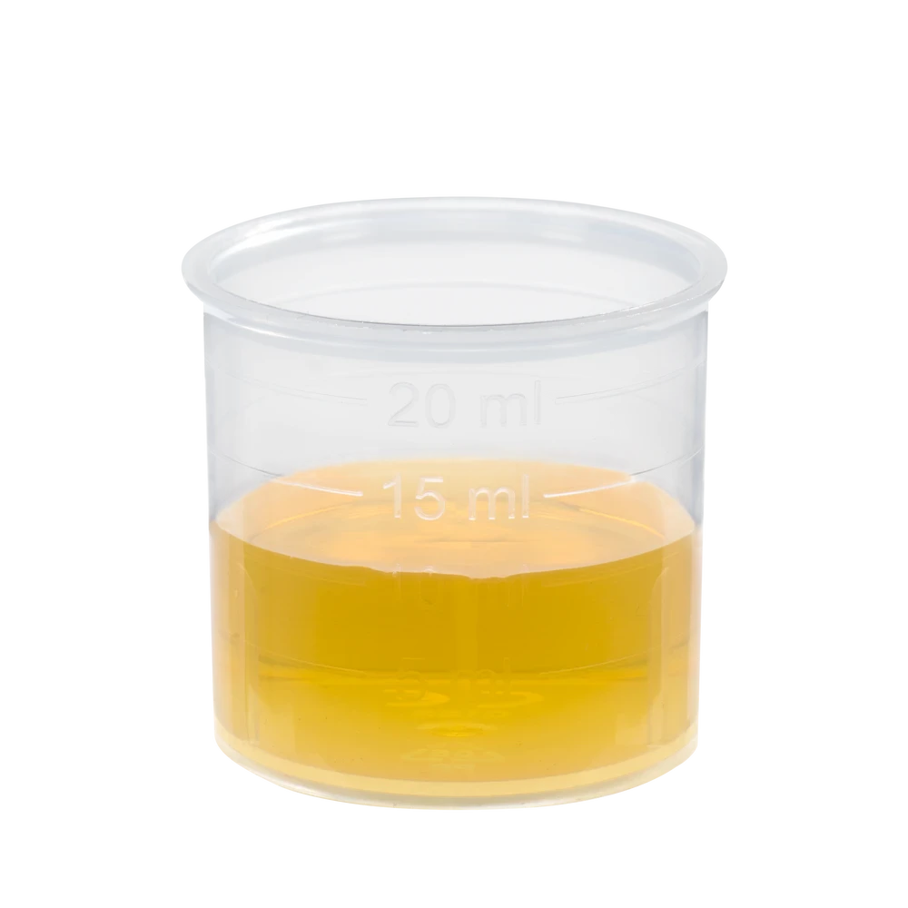 Dosierbecher mit Schoenenberger Schwarzrettich Saft – genaue Dosierung 10 ml bis 20 ml