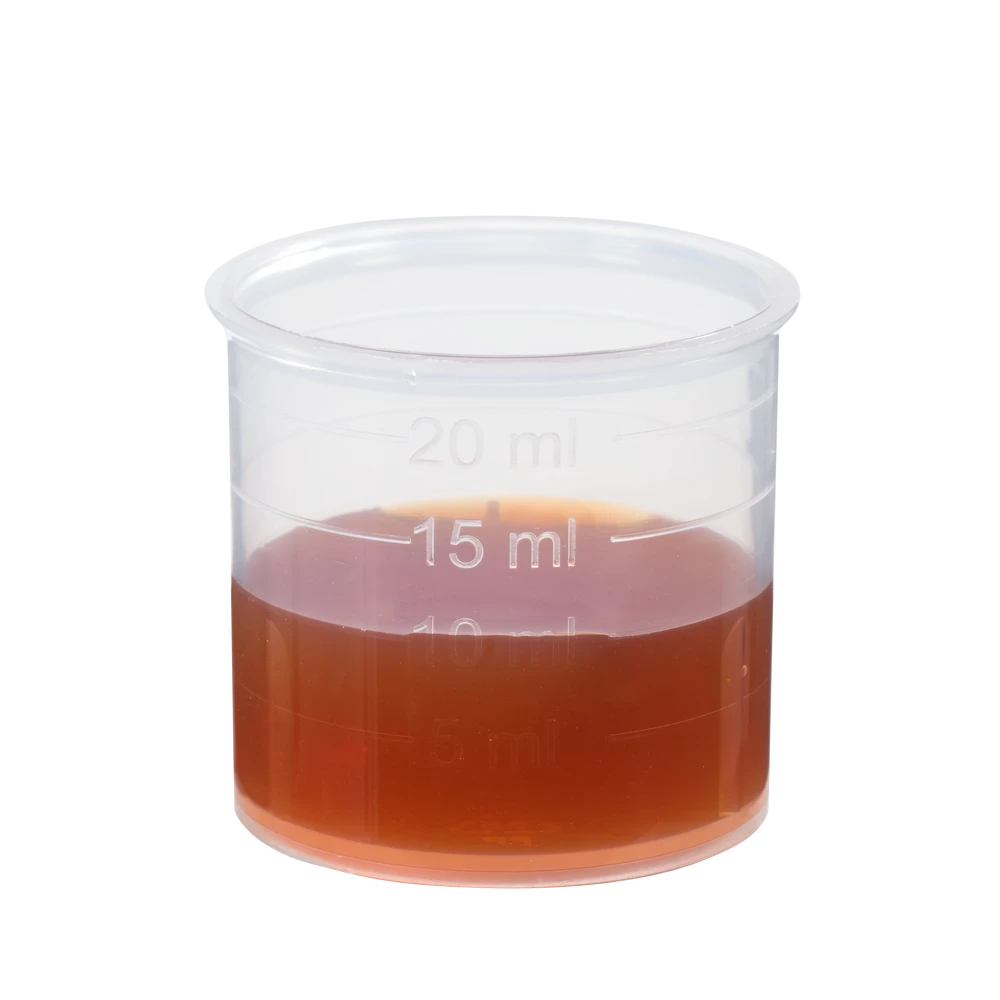 Schoenenberger Weißdorn Saft Dosierbecher mit 15 ml Presssaft